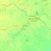 Carte topographique Biruaca, altitude, relief