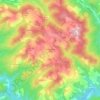 Carte topographique Casanuova di Ama, altitude, relief