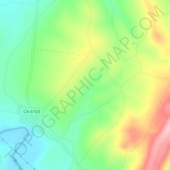 Carte topographique La Mapa, altitude, relief