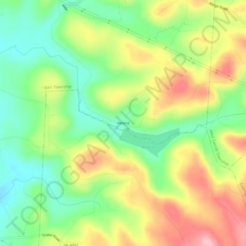 Carte topographique Vetera, altitude, relief