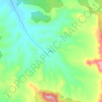 Carte topographique Sotoca, altitude, relief