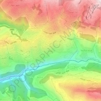 Carte topographique Sufayla, altitude, relief