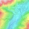 Carte topographique Le Reverset, altitude, relief