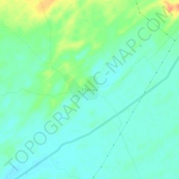 Carte topographique Chorau, altitude, relief