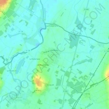 Carte topographique Passais, altitude, relief