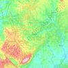 Carte topographique Ourém, altitude, relief