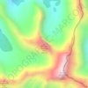 Carte topographique Tornado Mountain N5.2, altitude, relief