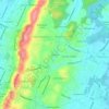 Carte topographique Eastdale, altitude, relief