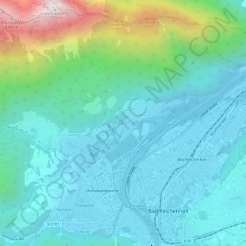 Carte topographique Nonn, altitude, relief