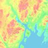 Carte topographique Swift Current, altitude, relief