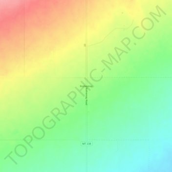 Carte topographique Rothiemay, altitude, relief