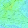 Carte topographique Forest Acres West, altitude, relief