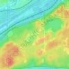 Carte topographique Bull Frog Lake Dam, altitude, relief