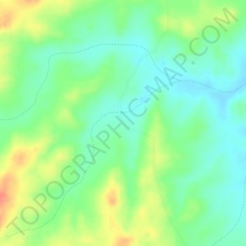 Carte topographique Feijão, altitude, relief