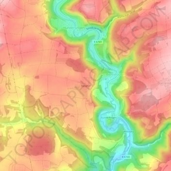 Carte topographique Steighof, altitude, relief