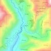 Carte topographique Rio Blanco, altitude, relief