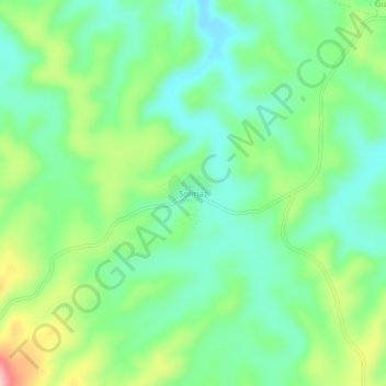 Carte topographique Solmaz, altitude, relief