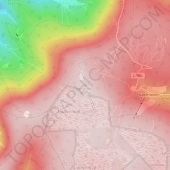 Carte topographique Hohloh, altitude, relief