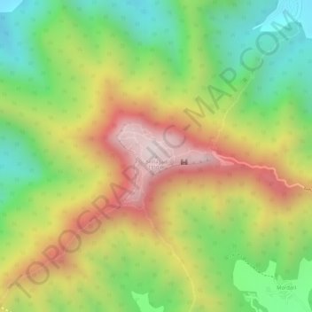 Carte topographique Sinhagad, altitude, relief