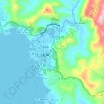 Carte topographique Timmys Little Bagiou, altitude, relief