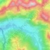 Carte topographique Wäldle, altitude, relief