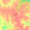 Carte topographique Hams Prairie, altitude, relief