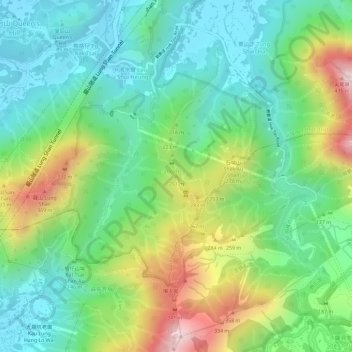 Carte topographique 平頂山, altitude, relief