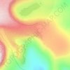 Carte topographique Хибины, altitude, relief