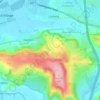 Carte topographique Upper Canada, altitude, relief