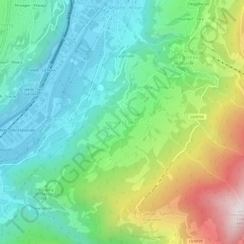 Carte topographique Klerant, altitude, relief