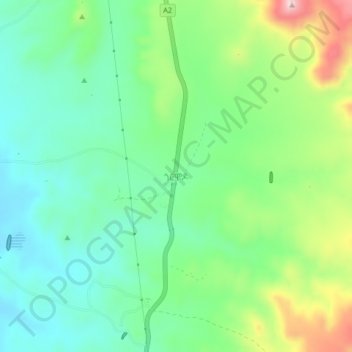 Carte topographique Gormodo, altitude, relief
