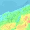 Carte topographique East Brewster, altitude, relief