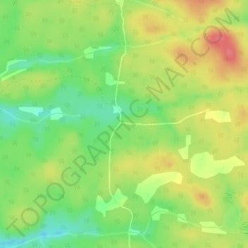 Carte topographique Rye, altitude, relief