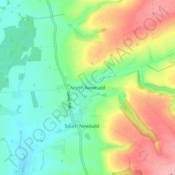 Carte topographique North Newbald, altitude, relief