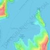 Carte topographique Eastern Channel Pile Light, altitude, relief