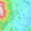 Carte topographique San Gregorio, altitude, relief