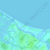 Carte topographique Lewes Beach, altitude, relief