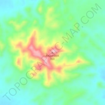 Carte topographique Reaphook Hill, altitude, relief