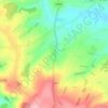 Carte topographique Llancloudy, altitude, relief