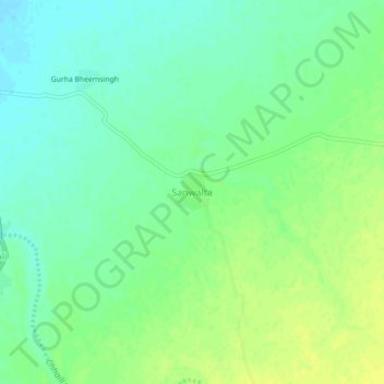 Carte topographique Sanwalta, altitude, relief