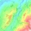 Carte topographique La Neirigue, altitude, relief
