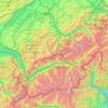 Carte topographique Bezirk See;District du Lac, altitude, relief