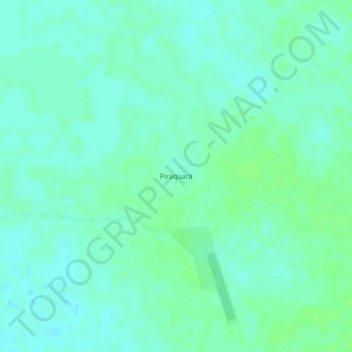 Carte topographique Piraquara, altitude, relief
