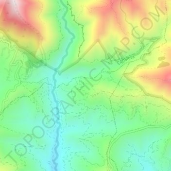 Carte topographique Los Peñoncillos, altitude, relief