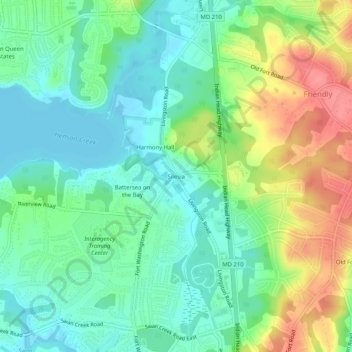 Carte topographique Silesia, altitude, relief