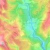 Carte topographique Saunders Green, altitude, relief