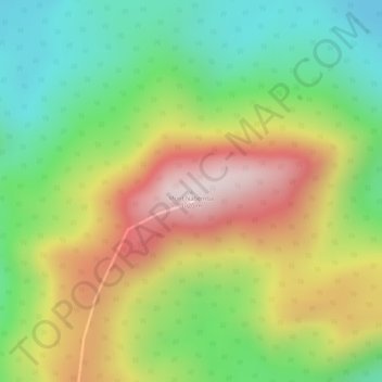 Carte topographique Mont Nabemba, altitude, relief