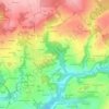Carte topographique Creach Balbe, altitude, relief