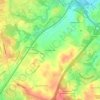 Carte topographique Hanover Hills, altitude, relief
