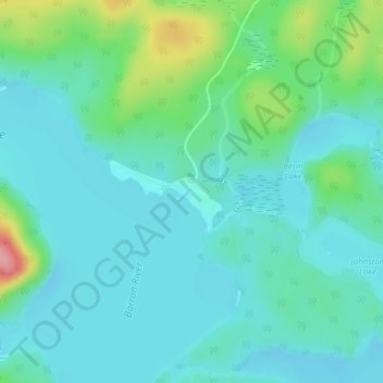 Carte topographique Achray, altitude, relief